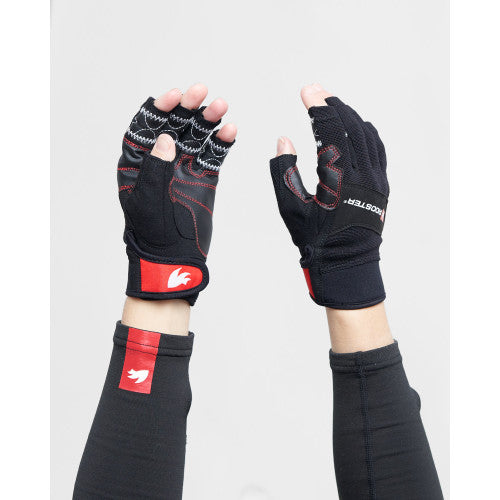 Every aspect of the design has been thoroughly considered. Using only the finest Japanese grip on the palms/fingers, top rated abrasion resistant Amara in places where supple durability is required and with pre-shaped cut/construction for total comfort. The fastening around the wrist is ideally shaped and positioned to avoid collision with your watch strap, and is made additionally secure with its fail safe tab.