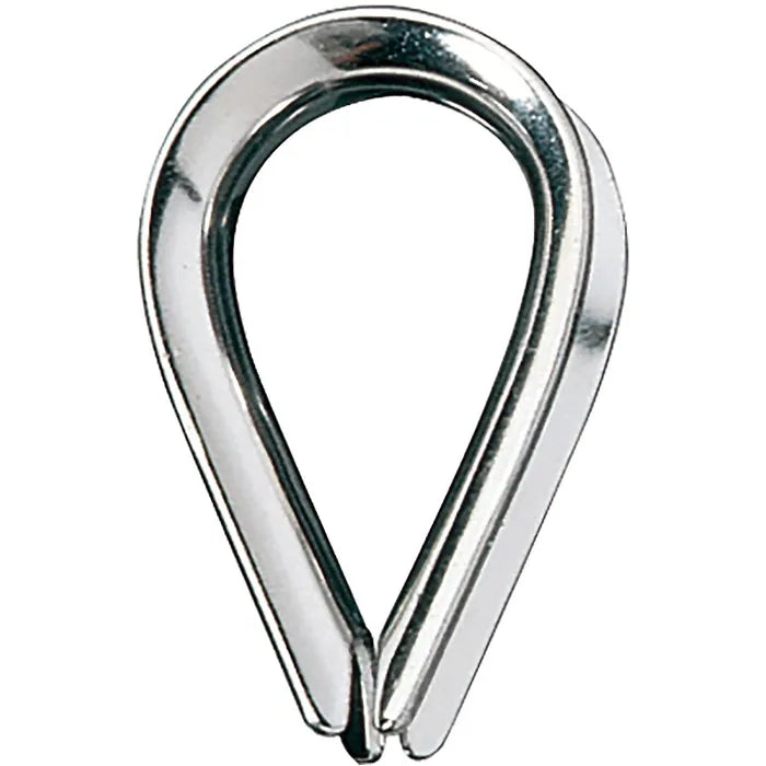 Ronstan Stainless Thimble for 5mm (3/16") Wire
Ronstan thimble is used on shrouds. Constructed of grade 316 stainless steel. Weight: .2 oz.