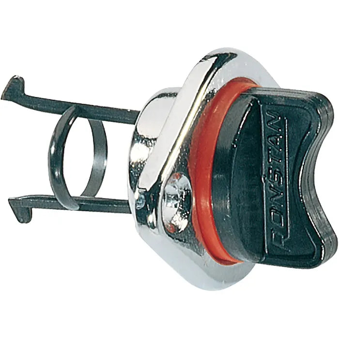 RONSTAN PLASTIC DRAIN PLUG WITH CHROME BRASS HOUSING, 15/16" HOLE