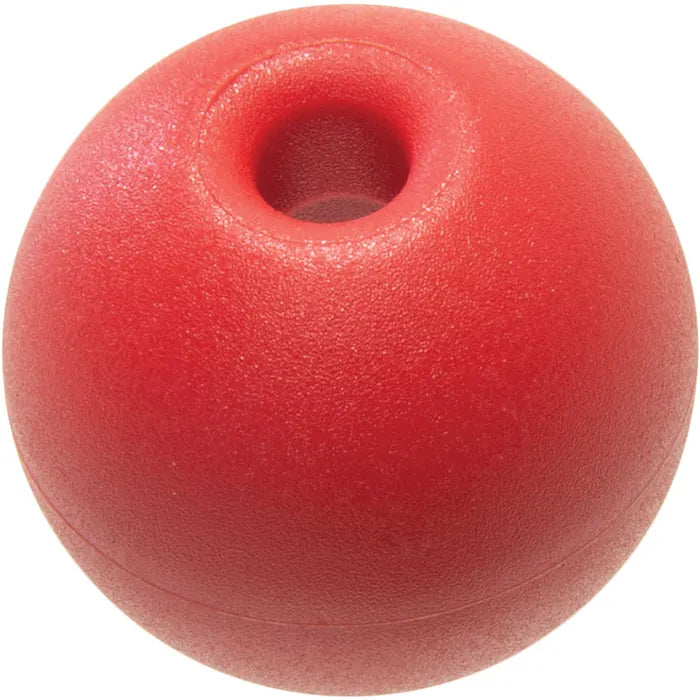 Ronstan Tie Ball Red 32mm (1 1/4") Diameter
Convenient way to terminate control lines while also providing a textured grip for pulling. Recess in one side to contain the stop knot.
