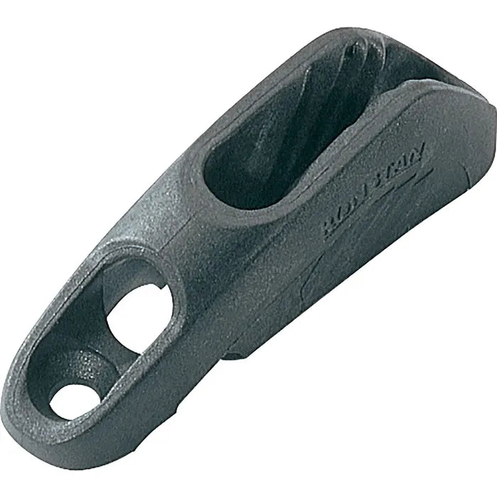 Ronstan Fairlead V-Cleat for
3-6mm Line
Murrays Part# 21-5101
Ronstan's carbon-composite V-cleats are strong, lightweight and inexpensive, and are a simple solution to cleating lines under moderate loads. This cleat is great for control lines on catamarans and dinghies. A cutaway in base of fairlead cleats can be used as a becket for a 2:1 purchase system. Use with rope diameters of 1/8"-1/4". Measurement between hole centers is 1-7/8" and the cleat weighs only 0.4 oz.