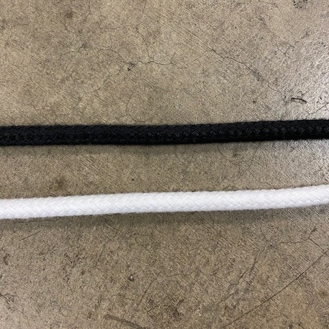 1/4″ Dacron Spun Braid Line
The low-stretch characteristics and soft, fuzzy surface of this rope offer excellent grip and make it easy on the hands. The spliceable line has a 100% polyester braided core with a spun polyester braided cover.
Uses: Easy on the hands alternative to 1/4″ control line, downhaul, trapeeze adjustment, barber hauler, tramp lacing, Jib sheet etc.
Brand and Model: Robline Neptun 500 6mm
Diameter: 1/4″ – 6mm
Sold per foot
Spool: 323′ (100m).
Compare to Hobie Cat® #RM014XXX/RM014