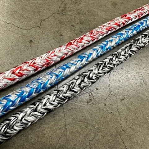 9mm Robline Racing Pro is ideal for use on all Hobie, Nacra and Prindle catamarans as well as many dingy classes including 49er, 29er, 420, Laser, and RS Feva.  Great for use as a Main sheet, Jib sheet, or spin sheet.