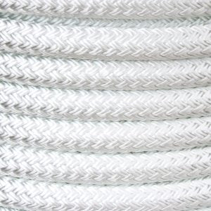 Standard Polyester Yacht Braid 1/4" White
Murrays Part# 39-3141
1/4″ Double Braid Halyard Line
1/4″ Double Braid Halyard Line is ideal for halyard line on Hobie, Narca and Prindle catamarans.
Our 1/4″ Halyard Line features a polyester core and a polyester cover. Making it easy to splice, taper or customize to fit your needs.
This highly versatile rope combines low stretch with high strength offering dependability and unsurpassed resistance to abrasion, sunlight, sea salt and common chemic