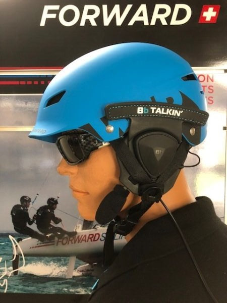 BBTalkin Bluetooth Microphone & Speaker Universal Helmet Earpiece Kit (Stereo) forward helmet
