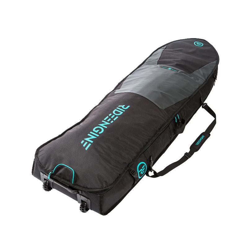 The Ridengine Wing Board Travel Coffin is designed for modern wing boards, this coffin travel bag will get your prized deck to the destination in one piece and ding free. The Wing Board Travel Coffin’s wide-body wheeled chassis cruises through airports, dirt roads, and stairs with the toughness of a semi-truck. A robust 360-degree padding keeps all the goods protected, a full-length, heavy-duty zipper opens wide for easy packing/stuffing, and a large internal pocket fits your wings for extra TLC.