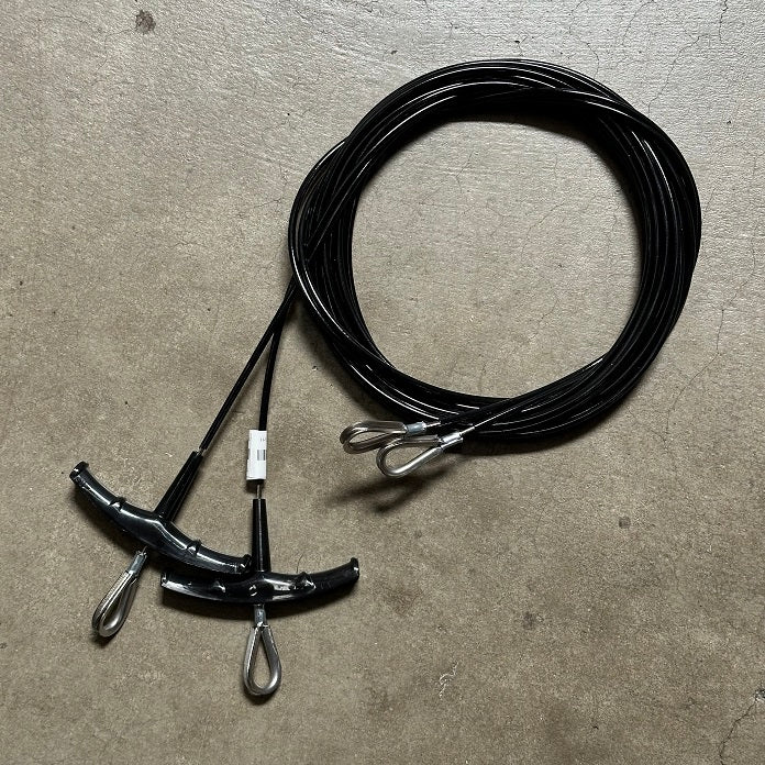 Hobie Sol Cat 18 Trapeze Wires
(2 Handles)
Trapeze Wire set for single trapeze.
Use this page to order product numbers:
002-6253-01
002-6253-02