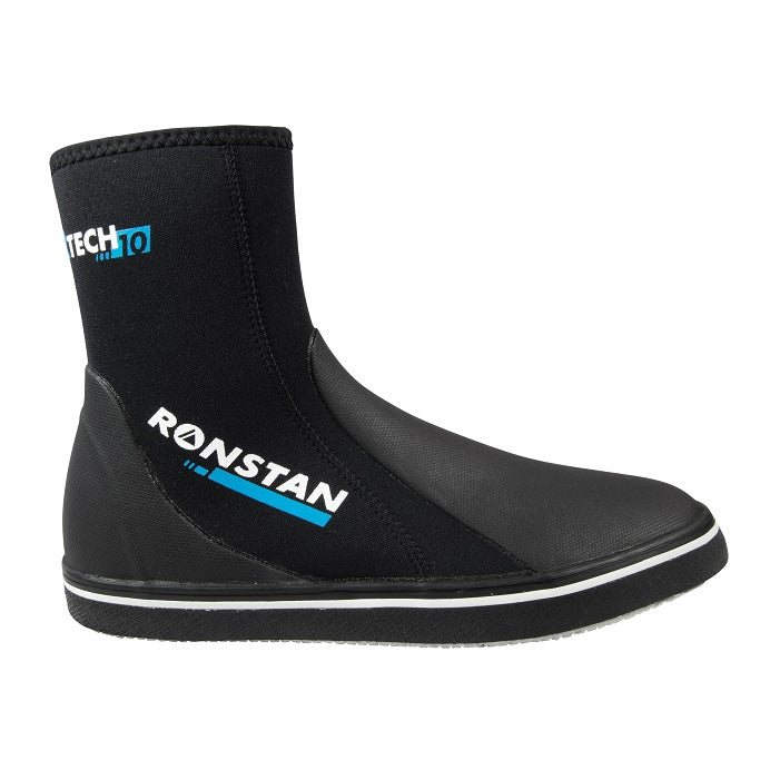 Ronstan Sailing Boots
Murrays Part# 64-0130104
Ronstan Sailing Boots are great for beach cat sailing and big boats alike. The reinforced neoprene upper is good for hiking out on the trapeze and protects the top of your feet when kneeling. Great for use with drysuits with socks, the zippered side opens wide so they are easy to take on and off. The zipper has a Velcro tab at the top securely holds the zipper in place. Medium density soul provides comfort and protection when accidentally s