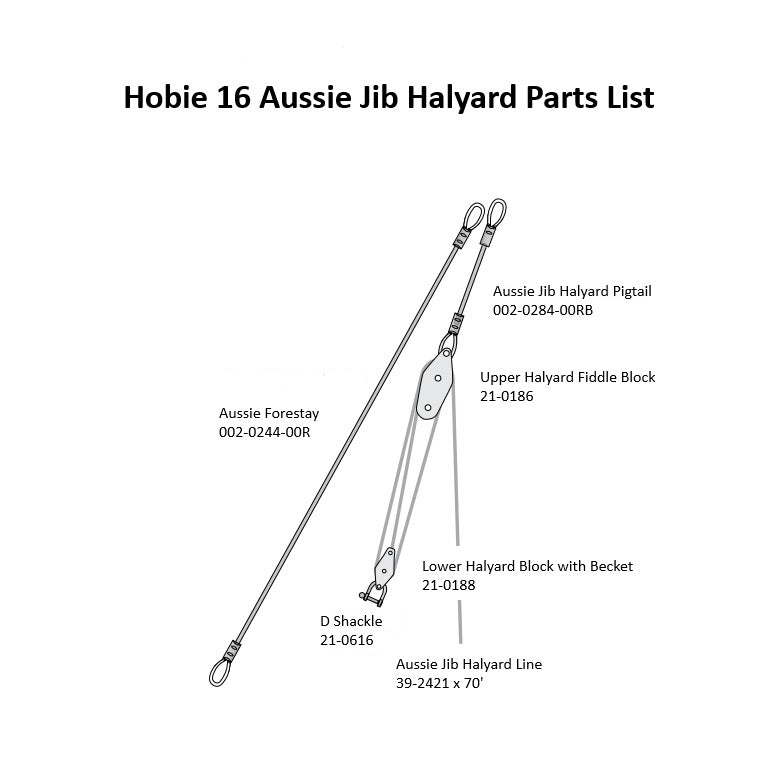 H-16 AUSSIE JIB HALYARD PIGTAIL
