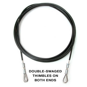 H-17 Shroud 1/8″
The H17 Shroud 1/8″ is a single shroud for Hobie® 17 constructed with 1/8″ wire to factory specifications. Each. Choose from White or Black wire coating. Purchase two to ensure equal lengths.
Use this page to order product numbers:
002-0304-01 White with thimble/thimble fittings (compare to Hobie Part Number 20790011)
002-0304-02 Black with thimble/thimble fittings (compare to Hobie Part Number 20792011)