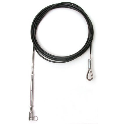 The Prindle 16 Forestay 1/8" with turnbuckle for Prindle 16 is constructed to factory specifications.
Available with black or white coating
Prindle part number 9039
Made to order in Carpinteria California, modifications and customization available upon request.