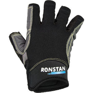 Ronstan Sticky Fingerless Race Glove CL730 provide hand protection, a secure grip, and reduce fatigue by minimizing the physical effort required to hold rope.
Features:
Amara synthetic leather for maximum durability, minimum stretch and shrinkage.
Double Aramid stitching in high wear areas.
Double thickness palm and fingers for protection and grip.
UPF 50 (Ultra-Violet Protection Factor).
Mesh panels for flexibility, comfort and quick drying.
Low-cut neoprene