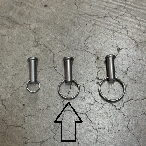 3/16 - 1/4" SPLIT RING WITH PIGTAIL