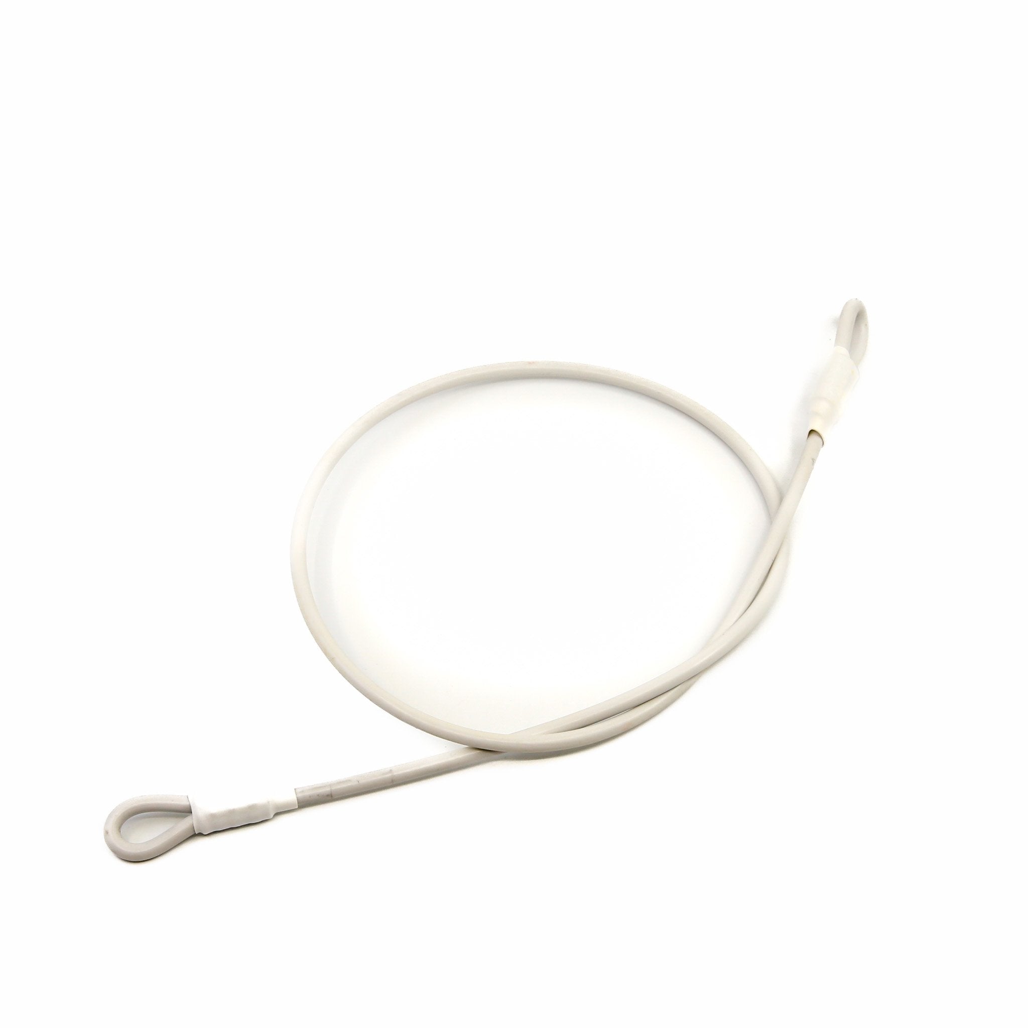 Sunfish Two Loop Bridle
Murrays Part# 68-91122
This two loop bridle provides a secure attachment point for the aft end of the mainsheet, allowing the boom to swing smoothly and evenly from side to side. Made from stainless steel cable with a protective plastic coating, it features two loops that connect to the eye straps on the deck for a strong and durable setup.
Features: 
2-loop design for balanced boom movement
Stainless steel cable with plastic coating for durability