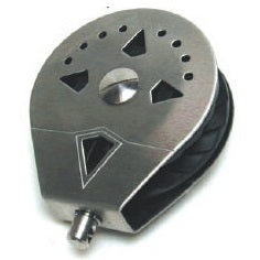 Oxen blocks are the ultimate high tech, self-holding jib blocks that offer a real advantage over blocks with cleats! Get fast, simple mainsheet (and jibsheet) control: just pull-to-cleat, then pull-to release! Cleat or uncleat your jib or mainsheet every time without looking and from any position. Cleat from any angle or position on the boat, including the wings, even if your sheet passes over something en route. Oxen blocks are easy to install and foolproof to use. Expensive, but the best is rarely cheap!