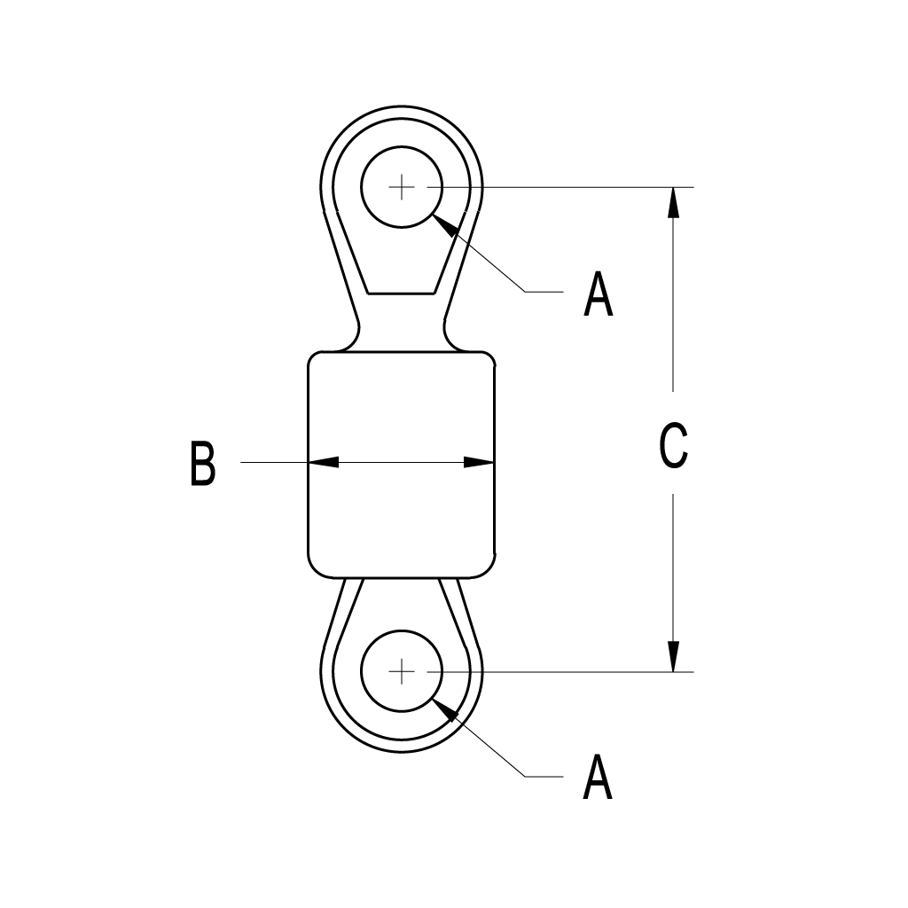 RONSTAN ROLLER FURLING SWIVEL (EYE/EYE)
