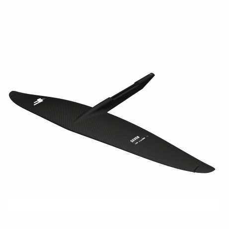 The F-One F-One Seven Seas Foil Wing is incredibly efficient and will help you ease into the amazing downwind world and provide incredible glide sensations.
-Aspect Ratio: 7.5
-Fantastic glide, upwind, and speed abilities
-Makes downwind foiling accessible
-Thin profile and optimized design for minimal drag