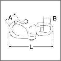 SNAP SHACKLE WITH SWIVEL EYE