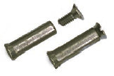Rudder Cam Sister Screws: H14/16
Murrays Part# 001-2051
The Murrays Rudder Cam Sister Screws: Hobie 14, Hobie 16 are a pair of sister screws for Hobie 14 and 16 rudder cams. These pins are much easier to install and remove than the stock pin and they are reusable!
Hobie Cat item #10470000. 
Hobie part number #5201.
Sold in pairs