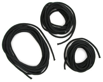 Tramp Line Kit: H14/16/18
Murrays Part# 001-2242
Tramp Line Kit: Hobie 14, Hobie 16, Hobie 18: low stretch line offers a longer-lasting option over shock cord and is the better choice for sailors who prefer a very tight tramp. As the line stretches slightly over time, sailors can re-tension the tramp lacing to their liking.
The kit contains three lengths of 3/16" 8-strand black low-stretch line (one piece 33', two pieces 15') and lacing instructions.
This kit will lace all factory and most aftermarket t