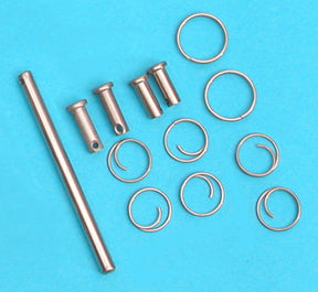 Hobie 18 clevis pin kit includes 13 pieces: mast hinge pin, clevis pin assortment, and split ring assortment.
Compare to Hobie Part Number #30304
Murrays.com