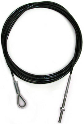 H20 Forestay 5/32" Black Wire with 5/16 Stud
Murrays Part# 002-0745-82
Lower forestay with 5/16" stud for Hobie® 20 is constructed to factory specifications. 
Compare to Hobie Cat® Part# 40822121