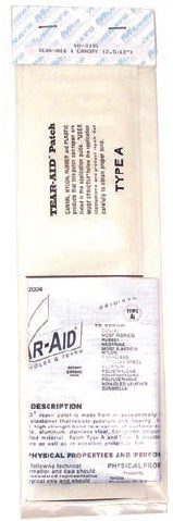 Tear-Aid Type A is the best-known kite and sail repair tape and it works on all kite canopy / sail materials: Dacron, mylar and ripstop nylon and kite bladders. Each package includes one foot of clear repair tape, alcohol pad and instructions. To use, clean area to be repaired with alcohol, cut patch to size, then peel and stick.