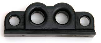 Jib Traveler Cars for Original Track
Murrays Part# 012-3020
Tren Tec's black plastic cars have four holes and slide freely in the track. Low profile shape saves needed space when mast is raked to the extreme. For 1996 and earlier Hobie 16s with external track that is riveted to the crossbar. Sold as a Pair.
Hobie part number 1552 
Sold in pairs