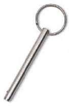 Quick Release Detent Pin 1/4 X 3"
Murrays Part# 18-4D300
Economical quick release pin has a spring-loaded ball that exerts sufficient pressure to help avoid accidental release.
Measurements are 1/4" diameter x 3" maximum grip length (distance from the shoulder to the locking ball bearings).
Uses:
- Use as mast step pin on Hobie® 21 and Prindle 16/18/18-2/19 cats.
Compare to Hobie part # 8020501