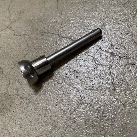 Deluxe Quick Release Pin 1/4 X 1.5" Murrays Part# 18-4M150
This quick release pin features a push button on the top that releases 2 spring-loaded balls at the tip that secure the pin in place. Also available with a lanyard, see related items below.
Quick pins are ideal for replacing clevis pins in areas that you would like to be able to quickly connect and disconnect. Uses: Hobie 18 mast hinge pin
Compare to Hobie part# 20307 PIN, QR 1/4 X 1-1/2 CUP Upgrade for Hobie 8020181, 8020180, 8020431, 802