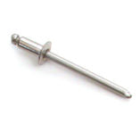 Rivet CCP 6-4 (3/16 X 1/4)
Murrays Part# 19-5031
Stainless steel 3/16" x 1/4" rounded pan head rivet. Compare to Hobie Cat® #8010181.
This is a common rivet used on many extrusions. Hobie, Nacra, Prindle masts and booms. Pair with a rivet casing to seal the rivet hole when used on masts.
All Hobie mast hounds, tangs, heads, and cheek blocks.
Used with Hobie Getaway Bow Spreader Plates
Used on Hobie Getaway FWD and REAR Crossbar Stop Plates
