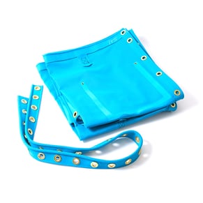 H16 Mesh Trampoline- Turquoise
Murrays Part# 50-20970058
Mesh trampoline for the Hobie 16 with a double grommeted center section. Reinforced in high load areas, has super duty grommets and comes complete with line pockets and built in hiking straps. Note that this trampoline requires a longer lacing line than older models. Includes aft lacing strip. Lacing line is sold separately. Heat-welding lasts longer in the sun than trampolines that are stitched at the seams. Mesh allows wind and water t