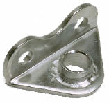 H14/16 Upper Gudgeon
Murrays Part# 25-3351
This latest, strongest design with welded sleeve bushings provides large, smooth bearing surfaces between rudder pins and gudgeons. Replace flared gudgeons with their sharp edges and point loading that can cause early rudder pin failure. For Hobie® 14's, 16's and 17, order separate upper and lower gudgeons.
 For all other Hobie® cats Part# 25-3352 for both gudgeons. Each
This gudgeon is a replacement for item #50101301