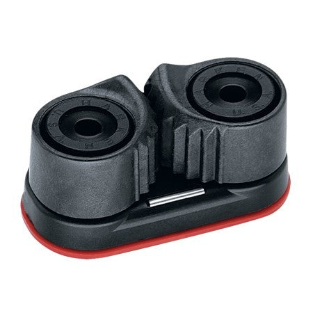 Harken Micro Carbo-Cam Cleat
Murrays Part# 28-0471
Harken's Cam-Matic cleat has multiple rows of high-load ball bearings to reduce friction so that cams open easily for snap-down, rather than draw-through cleating. The cam horns and smooth V-shape guide line for easy entry. This allows precise sail control without having to readjust the cleated line.