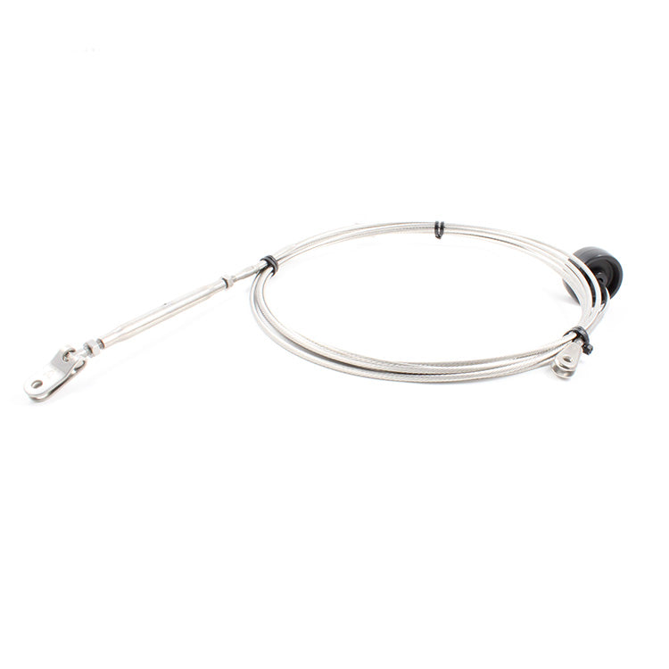 H18 Diamond Wire Complete
Murrays Part# 50-61750001
Replacement Hobie 18 diamond wire assembly, including the turnbuckle, diamond wire roller and end fittings.