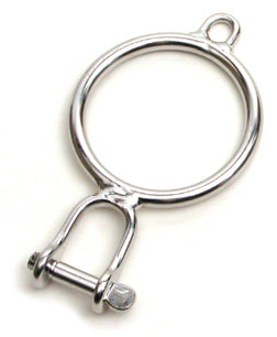 Hobie Aussie Halyard Ring
Murrays Part# 007-3064
If you're having trouble raising or lowering your mainsail due to a faulty halyard ring and shackle, this upgrade will help. Welded ring and lanyard give you more positive control while hooking or unhooking the ring to the hook. Use on any boat that uses a hook at the mast head and a ring and shackle at the head of the sail. Personal preference dictates whether you choose this ring or the Murrays Aussie Ring (#01-4216).
Hobie® Part# 3064