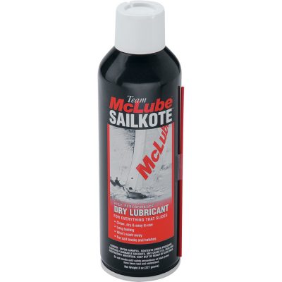 McLube Sailkote Dry Lubricant
Murrays Part# 40-0408
McLube Sailkote is the easy-to-apply, high performance dry lubricant that makes sails, hulls, rigging and anything that moves on your boat work more efficiently and last longer. Formulated with Dupont Krytox®, an environmentally-friendly, translucent liquid lubricant, it dries quickly to a hard, ultra-slick, hydrophobic dry coating.
