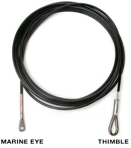 P19 Shroud 5/32" Black Wire Roller Swaged
Murrays Part# 002-2405-12
Single black shroud (sidestay) for Prindle 19 is hydraulically swaged for a cleaner, stronger shroud. Constructed to factory specifications.