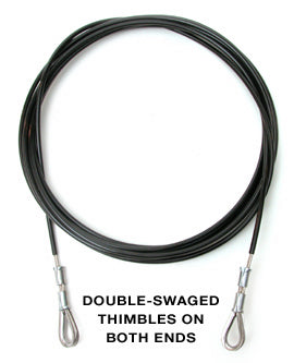 Wave Shroud 1/8" Black Wire
Murrays Part# 002-0804-02
Single black shroud (sidestay) for Hobie® Wave is constructed to factory specifications.
Compare to Hobie Part# 39790001