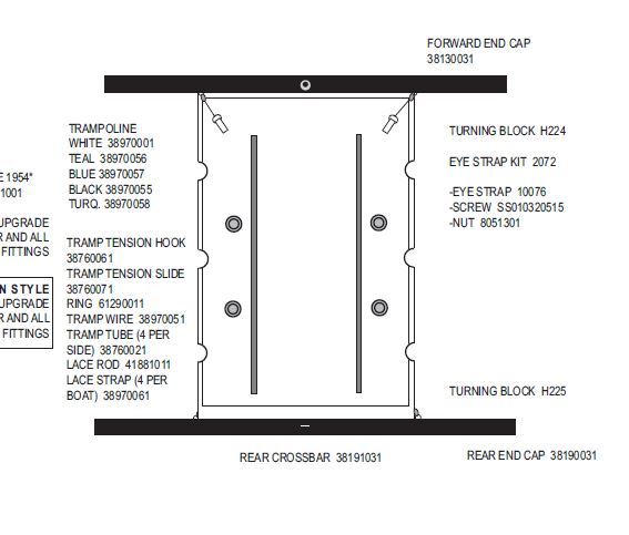 Hobie Wave Trampoline Parts