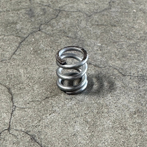 Spring 1/4" Stainless Steel

Murrays.com Part# 001-0060



1/4" stainless steel spring as used in the Murrays Tiller Connection Kit (#01-2061)

This spring fits on a 1/4 bolt.

Specs: 1/2" Long x 3/8" OD