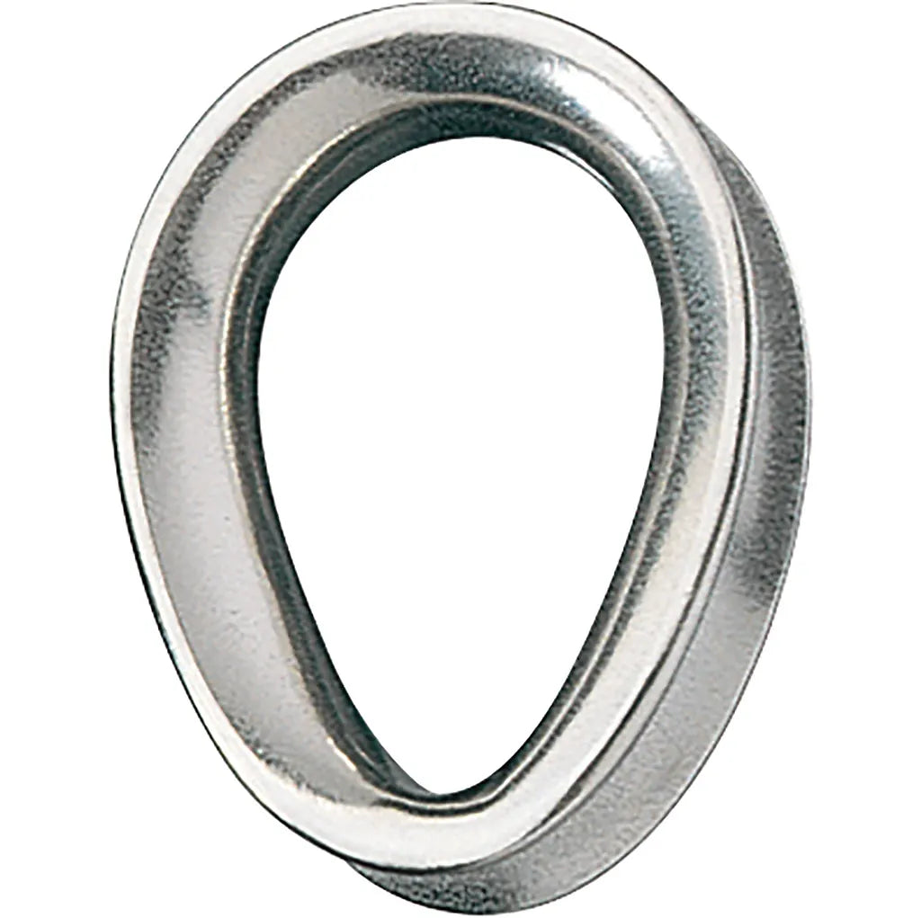 2182 Ronstan 3/16 Sailmakers Thimble is a great option for DIY dyneema rigging projects. The closed thimble prevents chaffing on your dyneema.