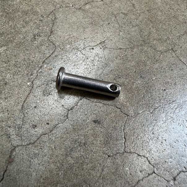 Clevis Pin 3/16 X 5/8"

Murrays Part# 22-9805



Stainless steel clevis pin. Measurement is 3/16" diameter x 5/8" grip length (shoulder to the split ring hole).
Hobie Cat Part number 8020041