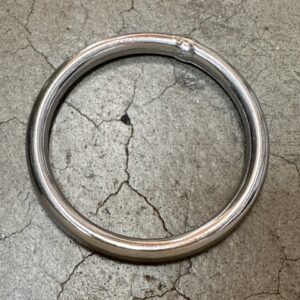 Ring: 1/4 X 2 Diameter
(Stainless Steel)

Murrays Part# 25-3050

1/4" x 2" stainless ring can be used for Prindle-style jib halyards.