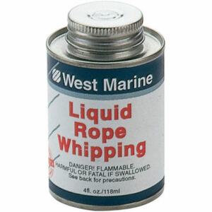 Liquid Rope Whipping-Clear

Murrays Part# 40-8490

Use Liquid Rope Whipping for a quick and easy way to finish any rope end. Prevents unraveling and forms a permanent, clear flexible coating. Excellent for synthetic and manila ropes.

Liquid Rope Whipping can also be used instead of a luff batten cap. Just dip the end of the batten to form a permanent, clear, flexible vinyl coating. 4 fl. oz.