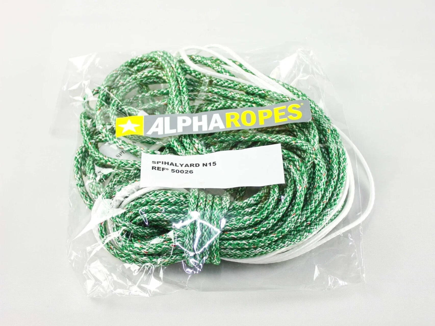 Nacra 15 Spinnaker Tapered Halyard

Murrays Part# 56-50026

This spihalyard tapered NACRA 15 (green/white), is made out of SSR from Alpha Ropes. The spihalyard is ready to go, completed with tapering. The line gives a very soft feeling. The construction of the line is single braid, 16 strand (8x2), mix DyneemaÂ® Sk78 / CorduraÂ®. This line is not ready for kinking and is excellent for sheets.