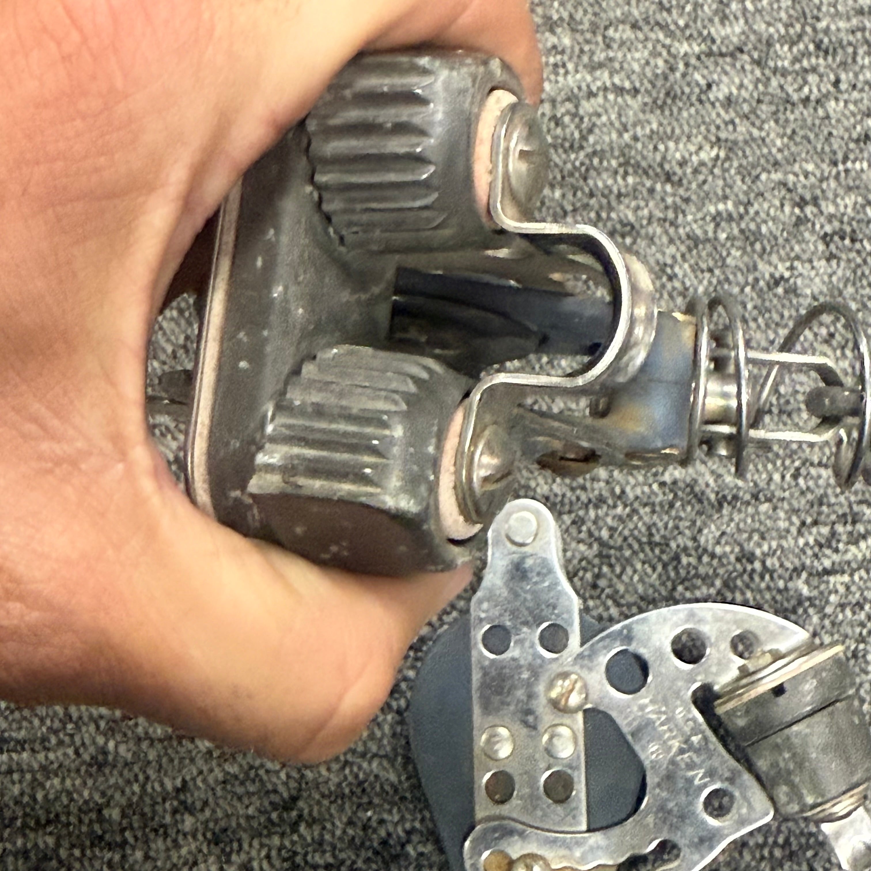 H18 jib blocks with standup springs - used