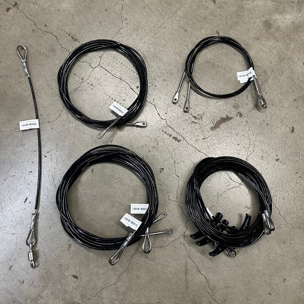 Hobie 18 rigging set: Forestay, upper forestay, shrouds, bridles, trapeze wires
