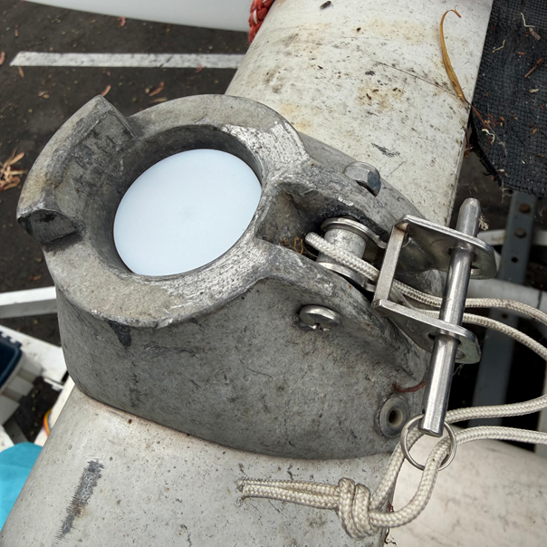 Hobie 16 Mast bearing kit comes with 3 Teflon mast pivot bearings for the Hobie 14, and 16 as well as the older Waves and getaways. Mast bearings sit between the mast step casting and the mast base casting to reduce friction and allow for easier mast rotation and prevent metal-to-metal contact. The mast chips will form to mast base with first use. Mast bearing should be replaced about once a year, depending on use.

Compare to Hobie part# 11110005