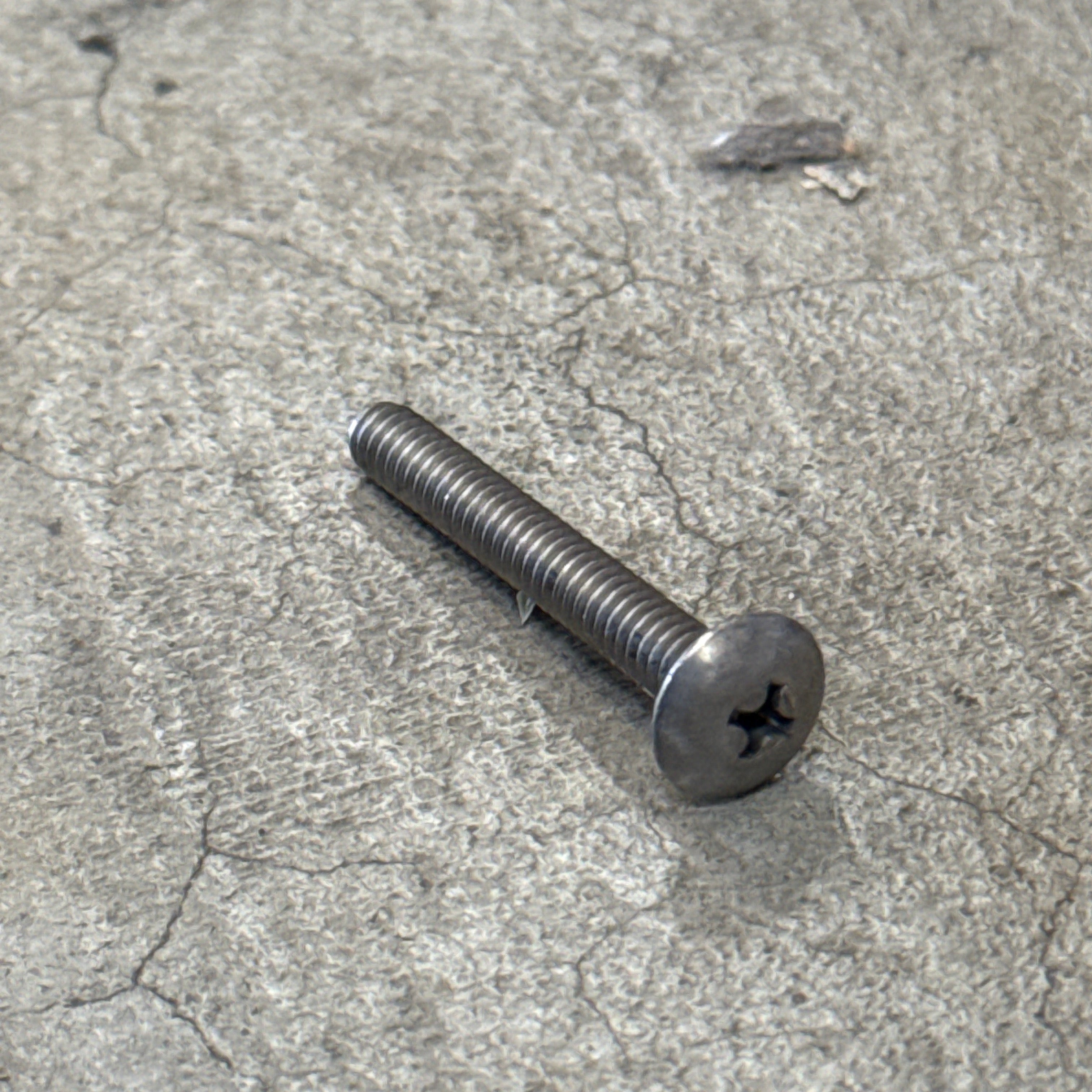 Murrays PN 19-3611
Truss Head Machine Screw 10-24 thread Pitch x 1.5" long Stainless Steel Phillips Head Screw.